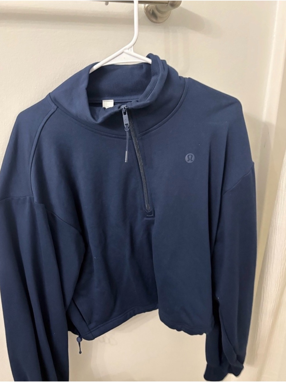 Lemon Men's Navy Half-Zip Pullover Sweater